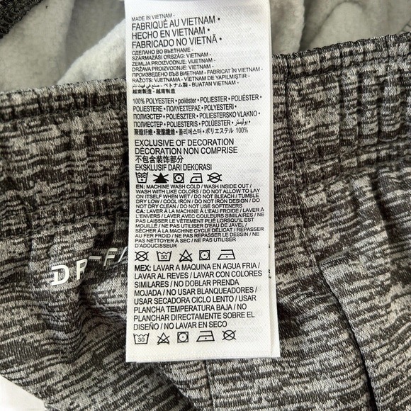 Nike Dri Fit Boys Size 4 / XS Gray Therma Fleece Track Sweatpants NEW - Picture 8 of 8